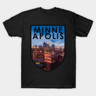 Minneapolis Skyline Night T-Shirt